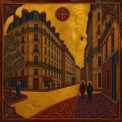 Byzantine Art Style Style Transfer Example