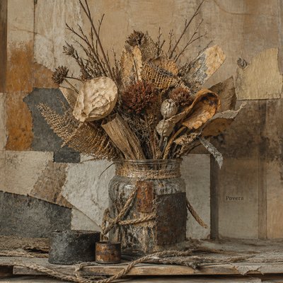 bouquet of flowers in a glass vase