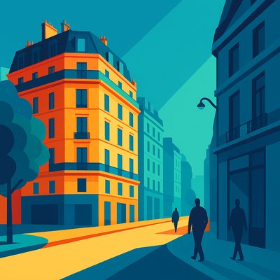 Vector Digital Art Style Style Transfer Example