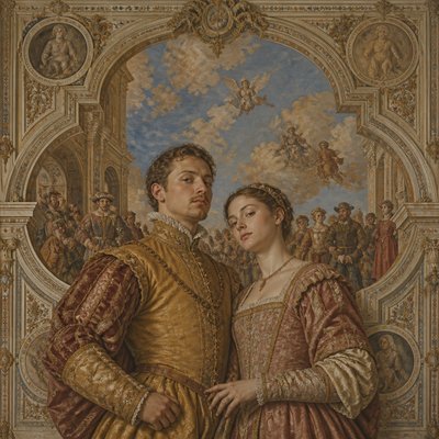 portrait of two people together