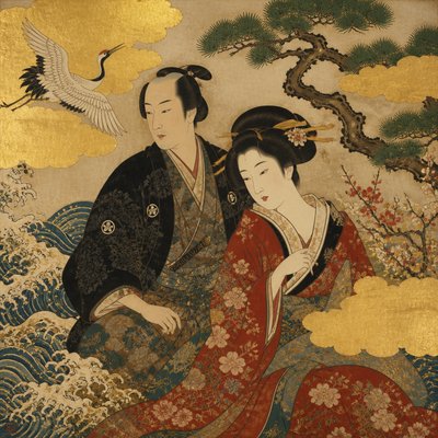 portrait of two people together