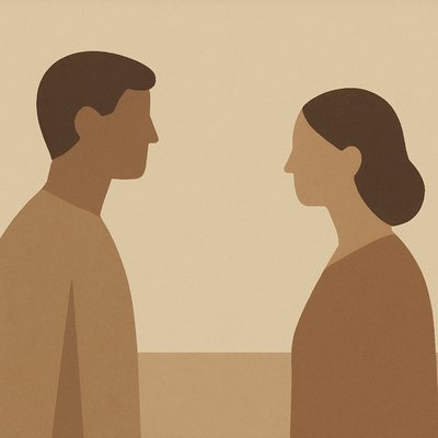portrait of two people together