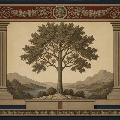 a tree in nature — Neoclassicism Art Style
