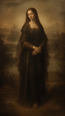 full-length portrait of an elegant figure