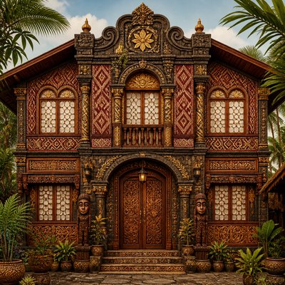 house with front view — Filipino Art Style
