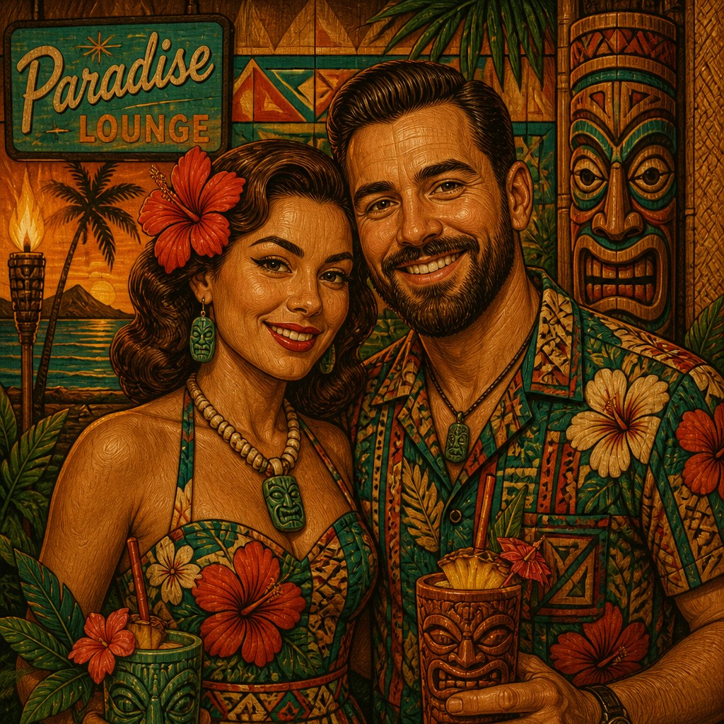 portrait of two people together — Tiki Aesthetic