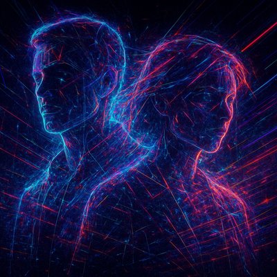 portrait of two people together