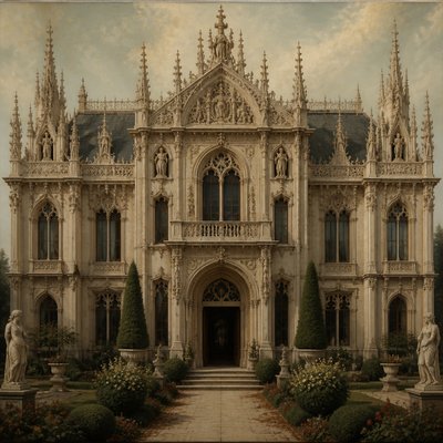 house with front view — Milan Art Style