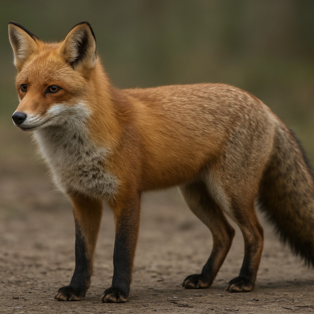 animal standing in natural pose