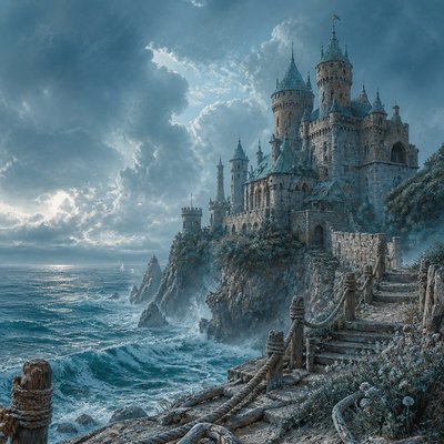majestic castle on a hilltop