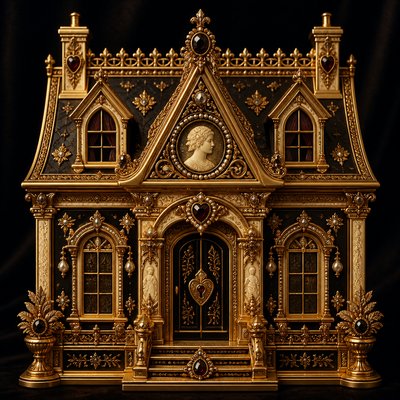 house with front view — Victorian Jewelry Design