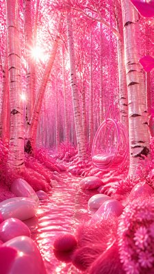 a serene birch forest in soft morning light, no people, no text