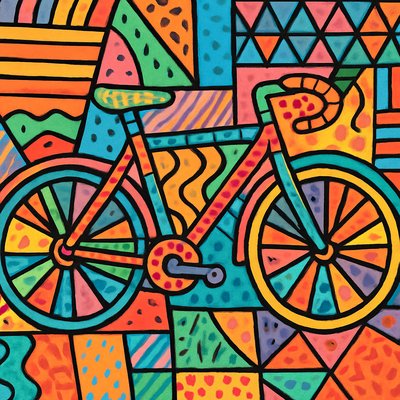 bicyle resting against a wall