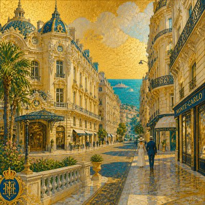 Monaco Art Style Style Transfer Example