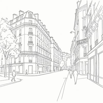Contour Line Drawing Style Style Transfer Example