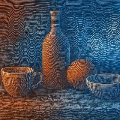 still life with everyday objects
