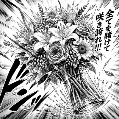 bouquet of flowers in a glass vase