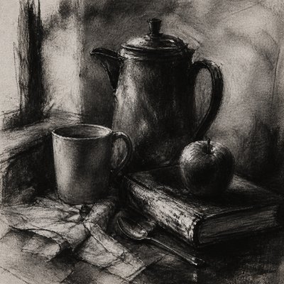 still life with everyday objects