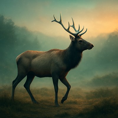 animal standing in natural pose