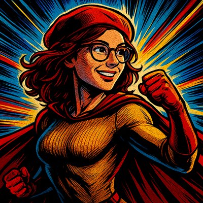 Superhero Comic Art Style Transfer Example