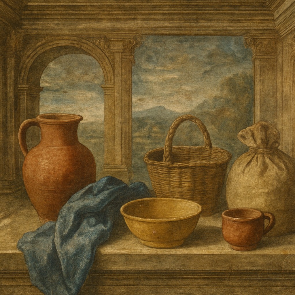 still life with everyday objects