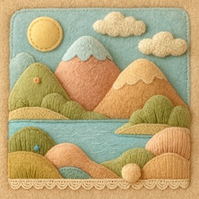 serene landscape with mountains and water