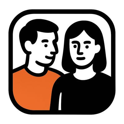 portrait of two people together