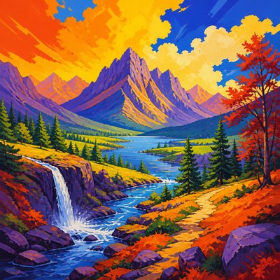 wide landscape with natural scenery