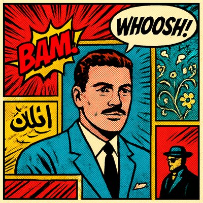 a painting of a man in a suit and tie