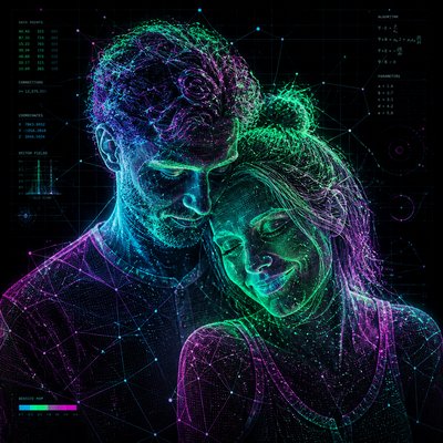 portrait of two people together
