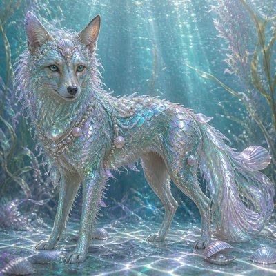 animal standing in natural pose — Mermaidcore Aesthetic