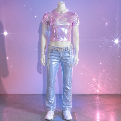Y2K Fashion Style Style Transfer Example