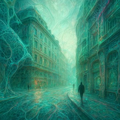 Bio-Tech Contemporary Art Style Style Transfer Example