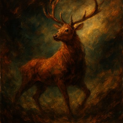 animal standing in natural pose