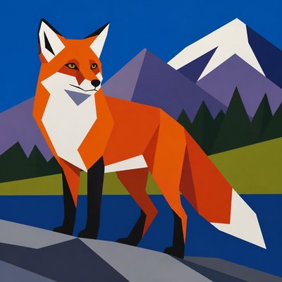 animal standing in natural pose