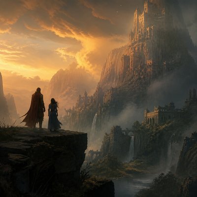 portrait of two people together