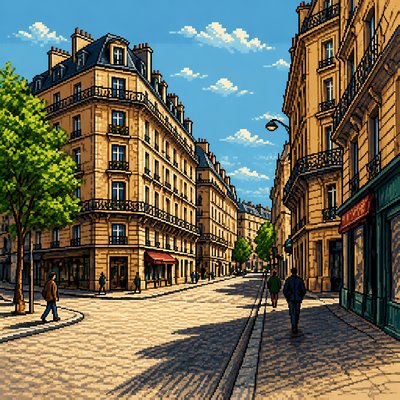 16-Bit Pixel Art Style Style Transfer Example