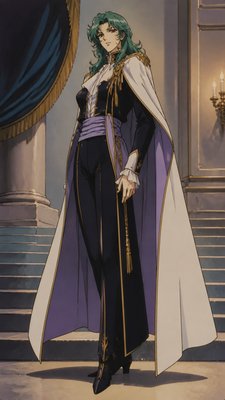 full-length portrait of an elegant figure