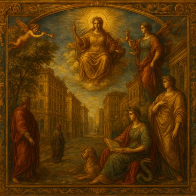 Mythological Allegory Renaissance Art Style Style Transfer Example