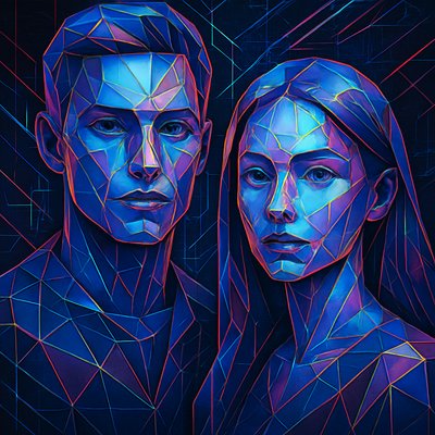 portrait of two people together