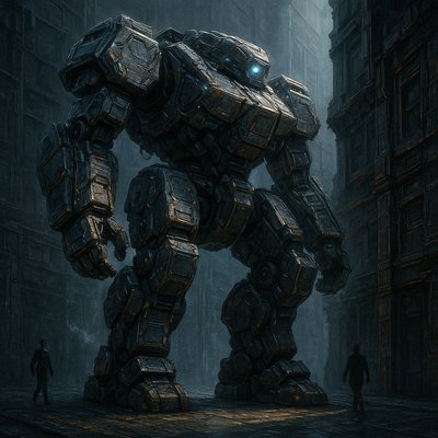 Mecha Sci-Fi Art Style Transfer Example