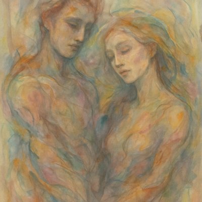 portrait of two people together