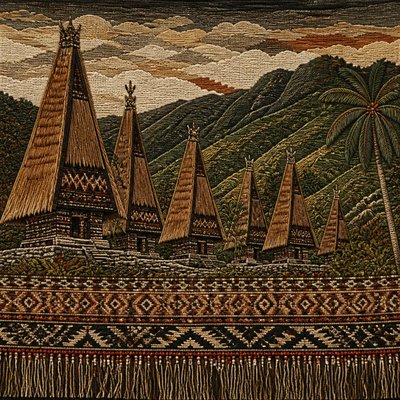 wide landscape with natural scenery — Timorese Art Style