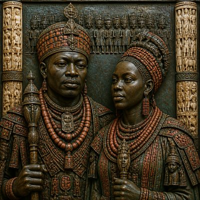 portrait of two people together