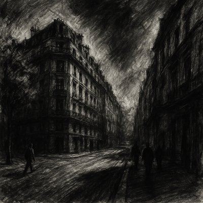 Charcoal Portrait Art Style Style Transfer Example