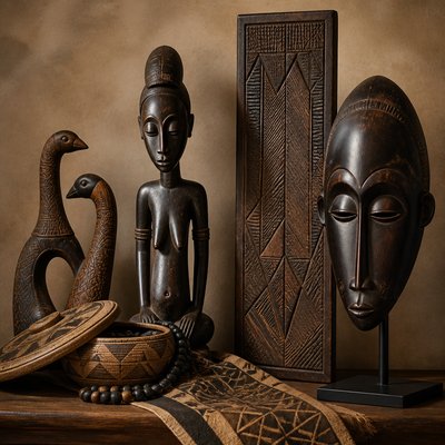 still life with everyday objects — Ivorian Art Style