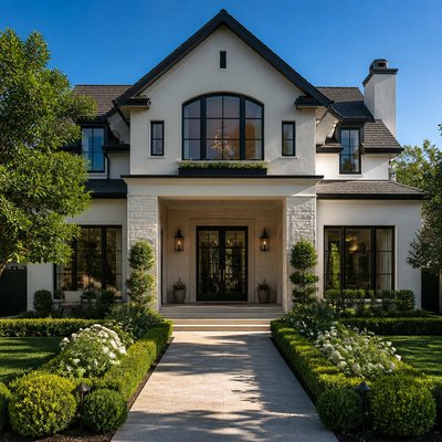 house with front view — Hyperrealistic Portrait Art Style