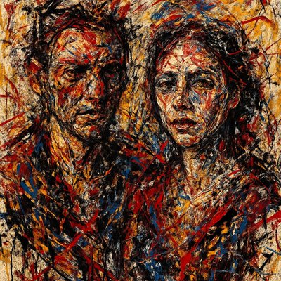 portrait of two people together