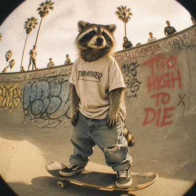animal standing in natural pose — Skater Aesthetic