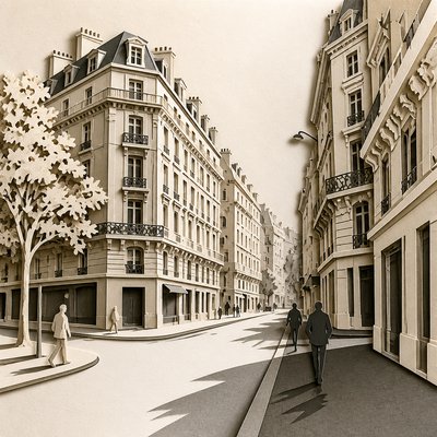  Paper Cut Art Style Style Transfer Example